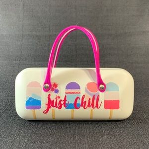 "Just Chill" Hardcase Eyeglasses Case with Strap